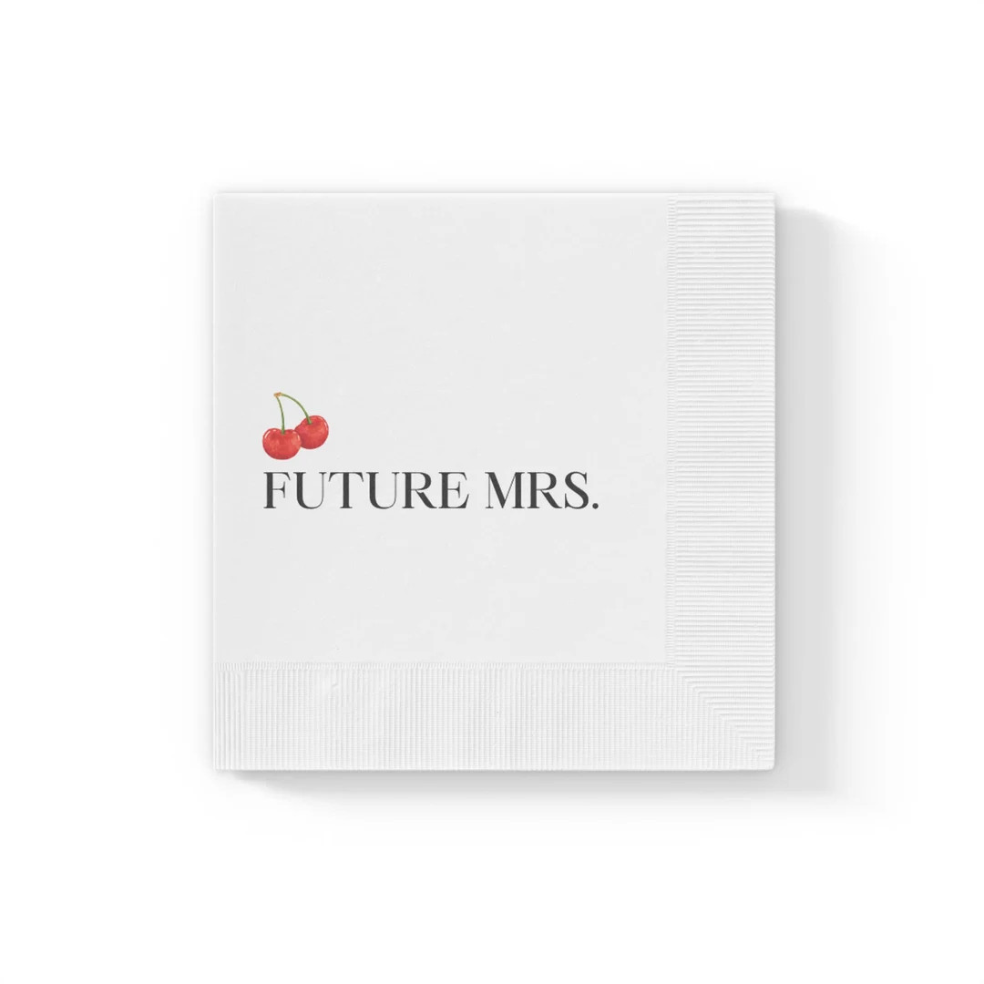 Cherry Bachelorette Napkins - Etsy | Etsy (US)