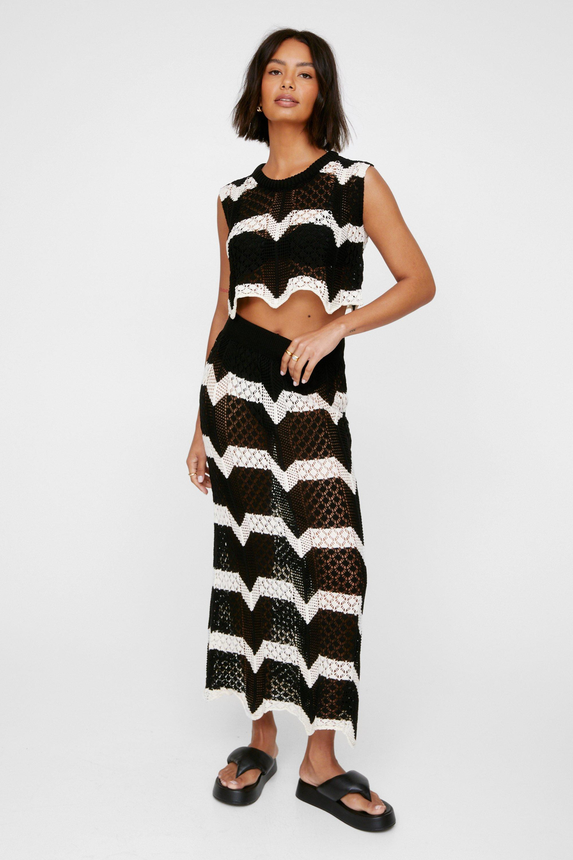 Stripe Knitted Maxi Skirt Co-ord Set | Debenhams UK