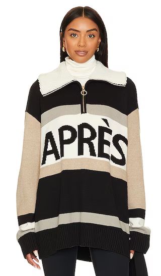 Weston Half Zip Pullover in Apres Stripe Knit | Revolve Clothing (Global)
