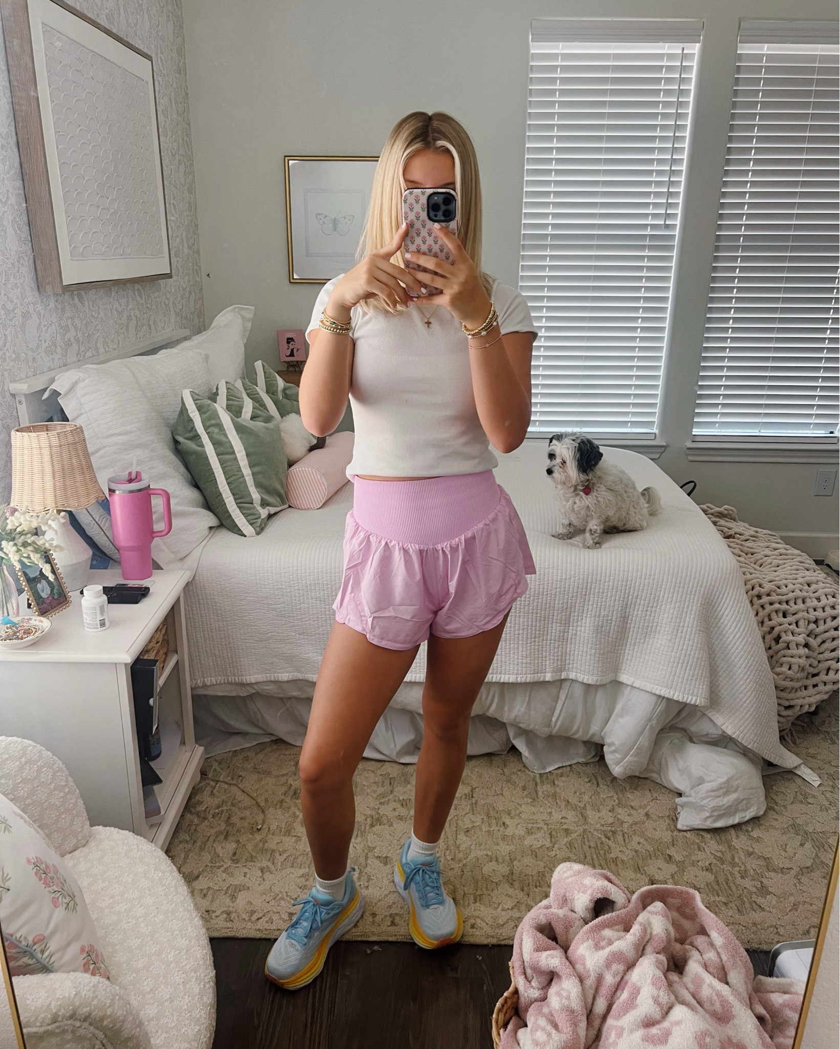 I have THE hardest time finding athletic shorts nowadays that's are appropriate AND cute. These free people shorts are 10/10!!! Buttery soft and the band around the shorts don't squeeze the life out of you. On top of that they are high waisted and only $40. I'm 5'7 wearing a size small! 

#LTKFindsUnder50 #LTKActive #LTKStyleTip