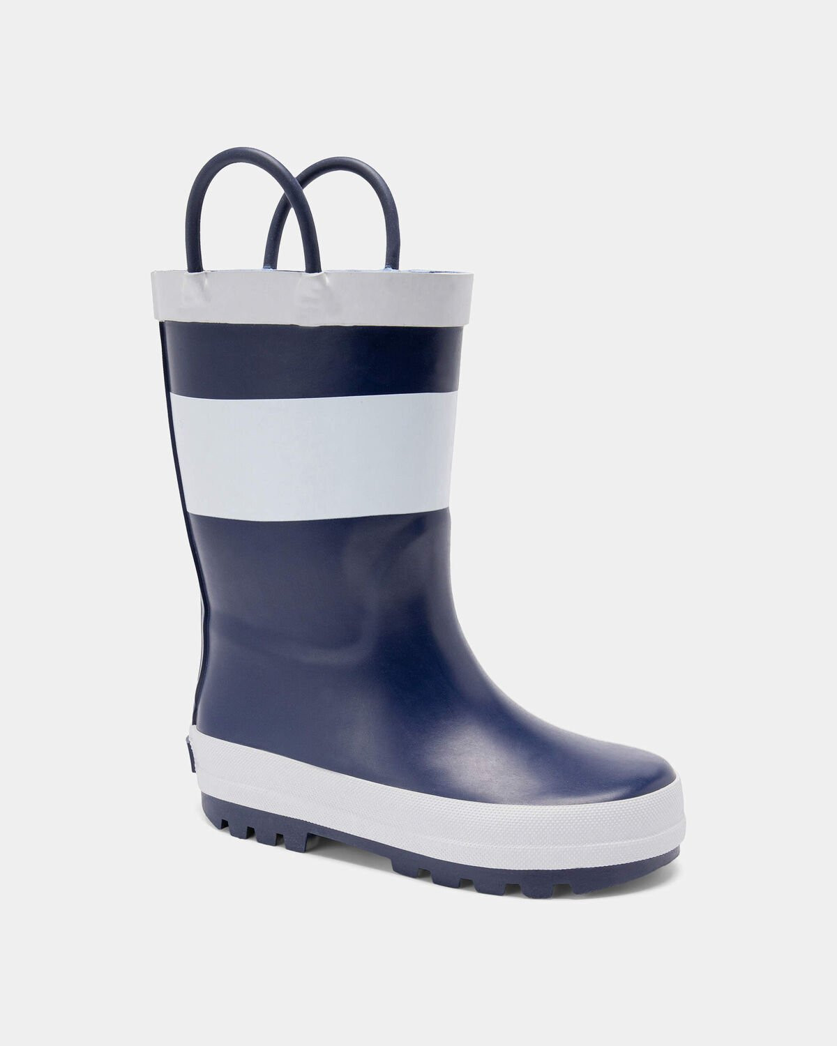 Toddler Boy Striped Rain Boots - Navy/White | Carter's | Carter's Inc