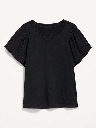 Flutter-Sleeve Paneled T-Shirt for Women | Old Navy (US)