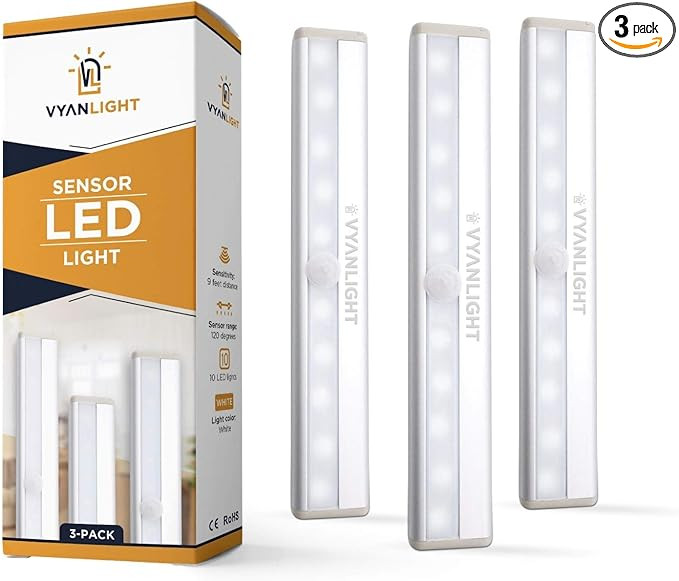 LED Closet Light Motion Activated, Under Cabinet Lights, Homelife Motion Sensor LED Lights, Stick... | Amazon (US)