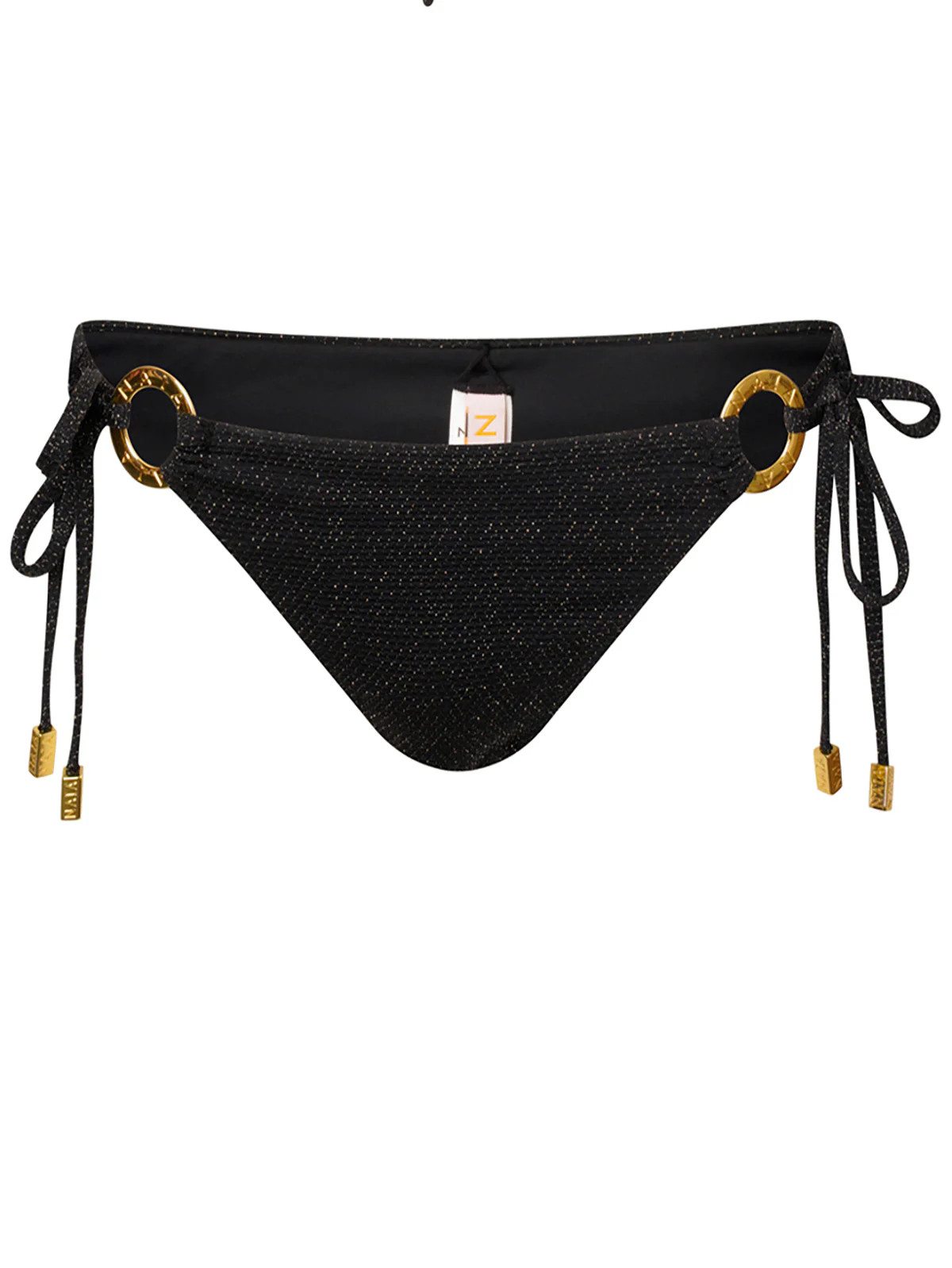 Ursula Triangle Bikini Brief Black Lurex Sparkle | Naia Beach (Global)