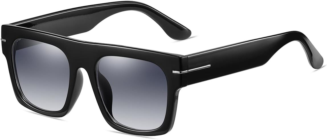 NIDOVIX Classic Vintage Square Sunglasses for Men Women Large Frame Retro 70s Sun Glasses UV400 P... | Amazon (US)