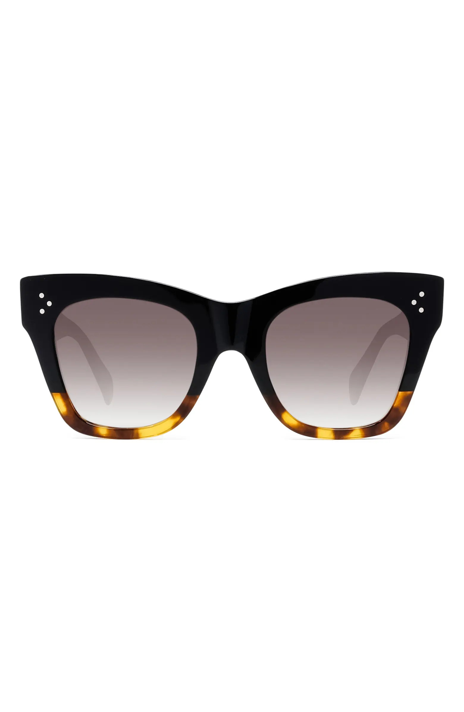 CELINE 50mm Gradient Small Cat Eye Sunglasses | Nordstrom | Nordstrom