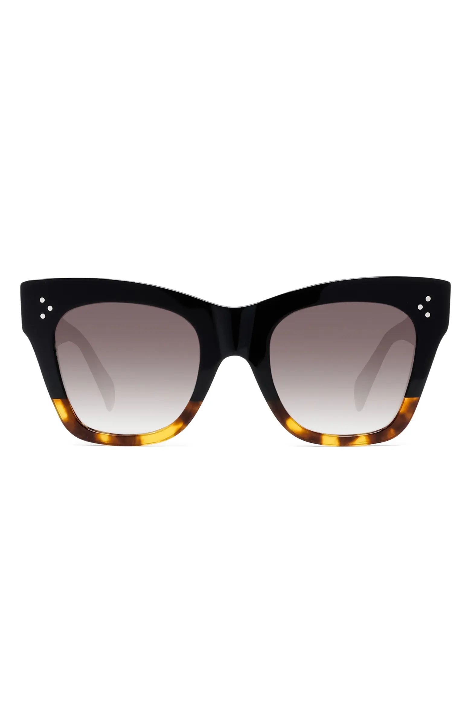 50mm Gradient Small Cat Eye Sunglasses | Nordstrom