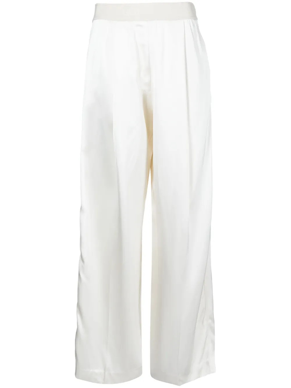 Ciara satin wide-leg trousers | Farfetch Global