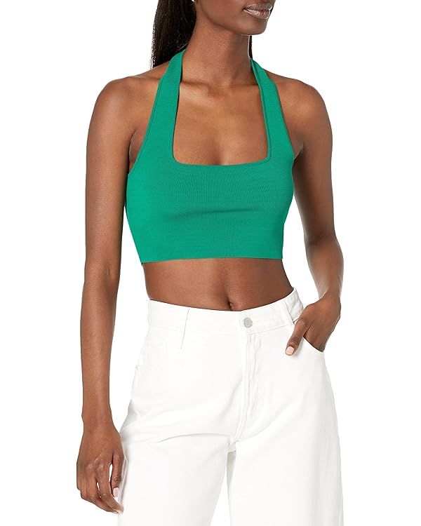 The Drop Women's Greta Fitted Square-Neck Halter Sweater Bralette | Amazon (US)