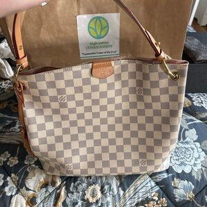 Louis Vuitton graceful damier azur MM | Poshmark