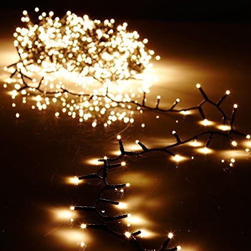 Raz 36.5' Warm White Compact LED 500 Light Garland with Green Wire and Remote G3737065 | Amazon (US)