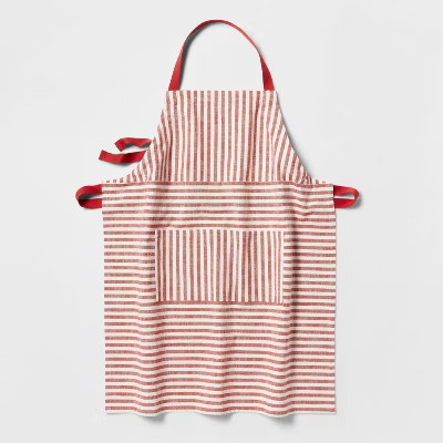 Cotton Stripe Apron Red - Threshold™ | Target