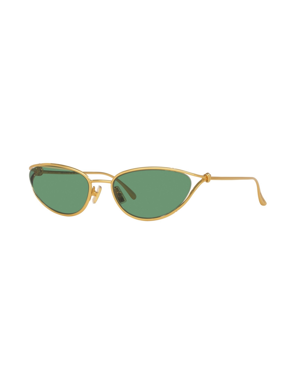 Bottega Veneta Women's Sunglasses, BV1330S - Gold, Green | Macy's