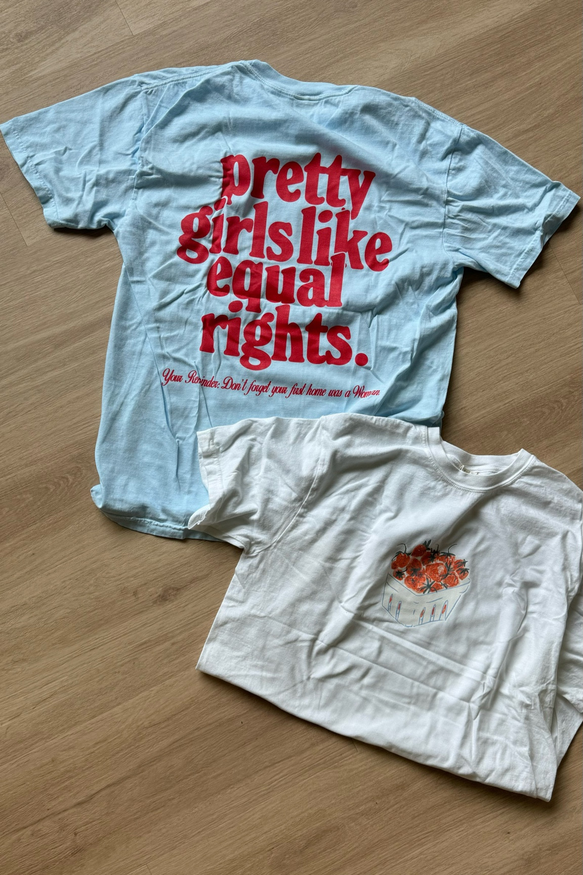 My new Shop Kristen Jones tees! So goooood 🍓