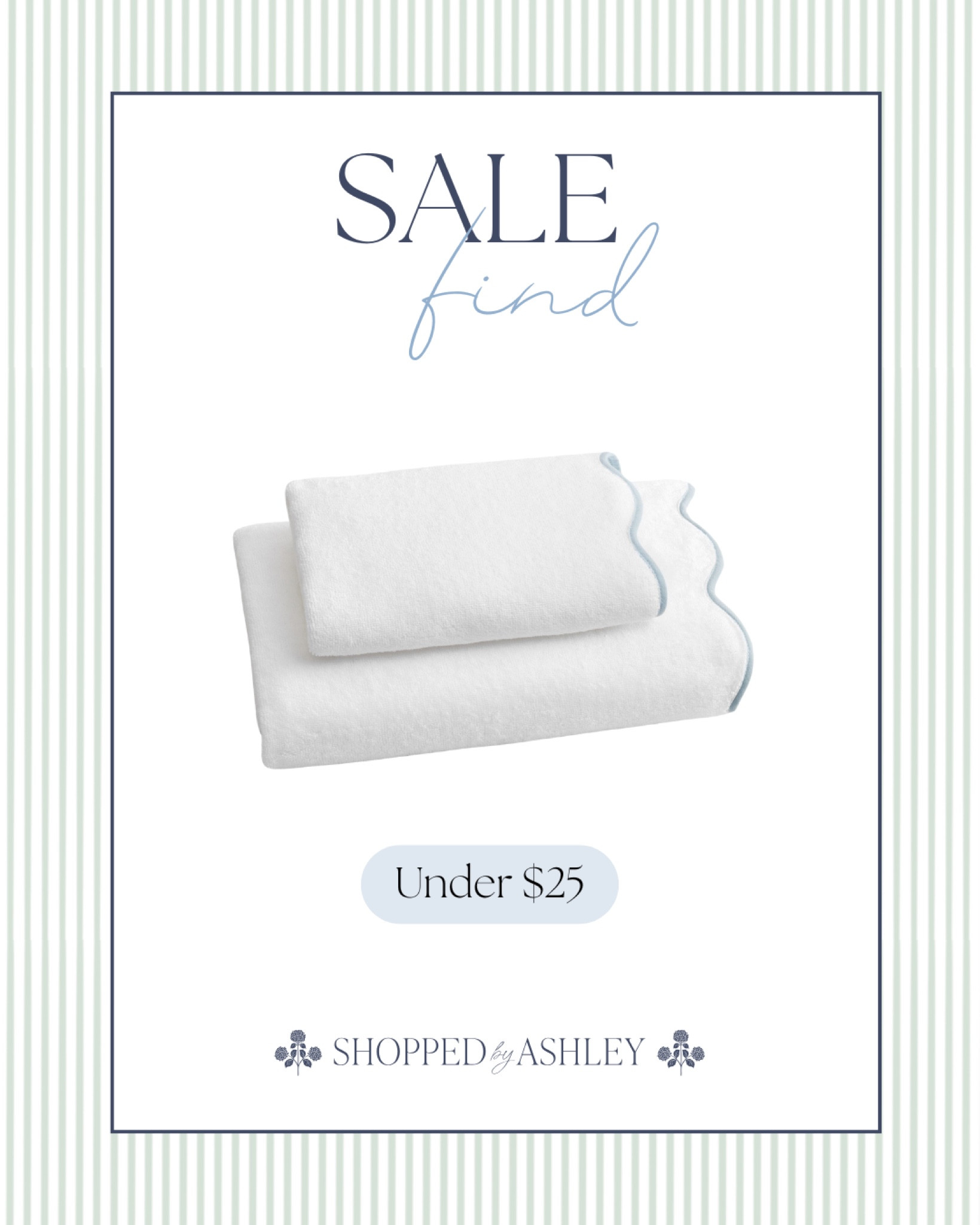 Scallop bath towels and hand towels on major sale! 

Pottery barn sale, Black Friday sale, scallop towels, blue and white, Grandmillennial, coastal grandmother 

#LTKSaleAlert #LTKFindsUnder50 #LTKHome