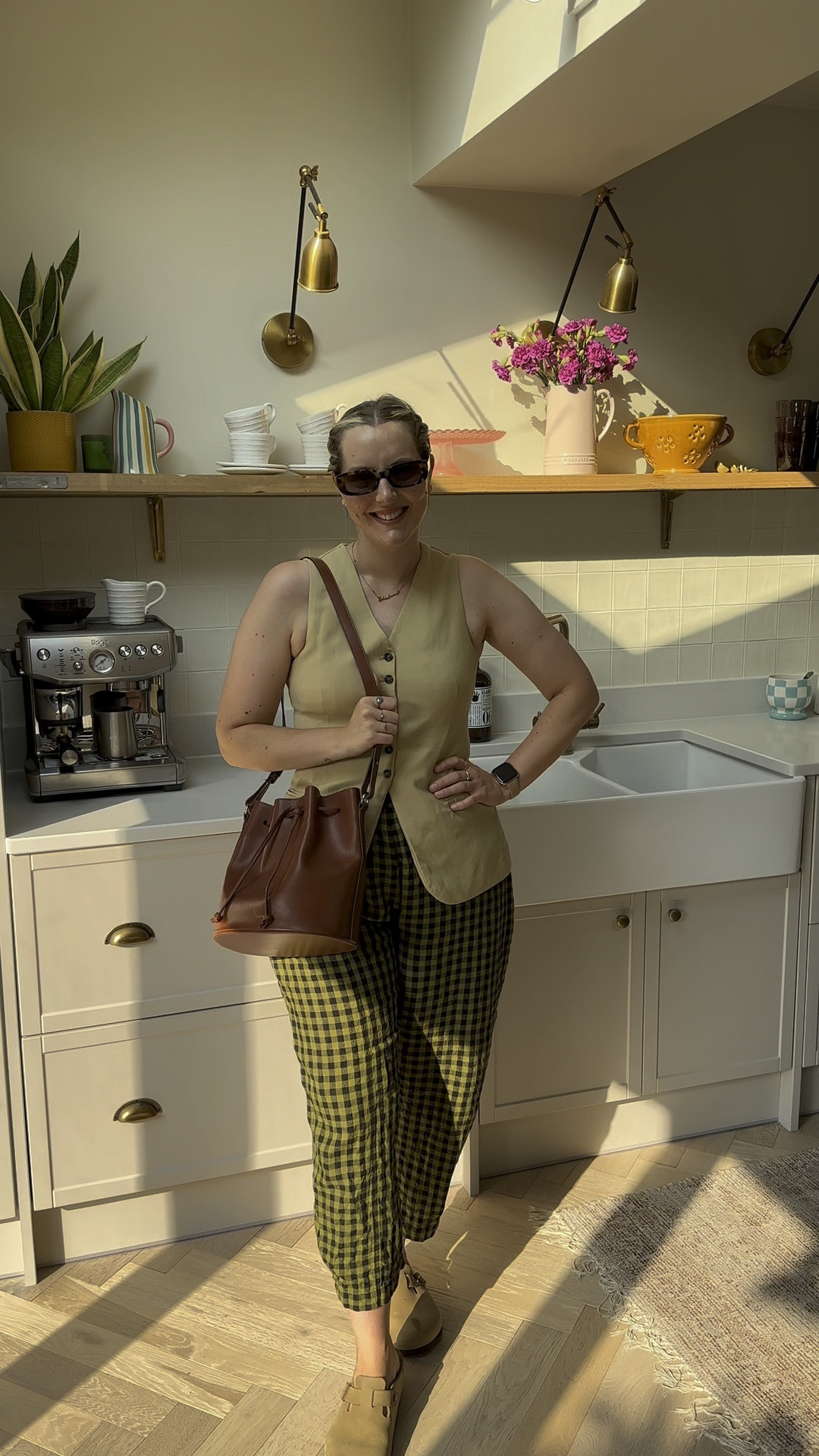 Working from home in a heatwave can be hard, but I’ve opted for this outfit which always sees me through.
Birkenstock Boston clogs, Beyond Nine Mabel linen trousers (size XS), H&M waistcoat via vinted, but I’ve linked the black version which is new! (size 12), Sezane bag and ASOS sunglasses  

#LTKuk #LTKsummer #LTKworkwear