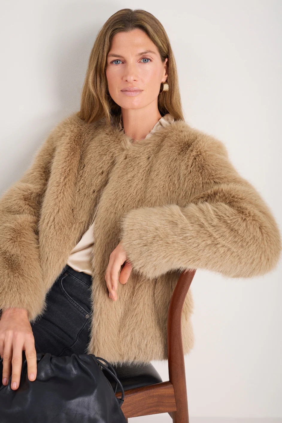 Cameron Faux Fur Jacket - Mink | WYSE London