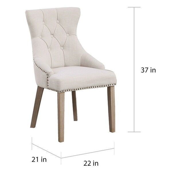 The Gray Barn Mount French High Back Tufted Upholstered Dining Chair (Set of 2) - N/A | Bed Bath & Beyond