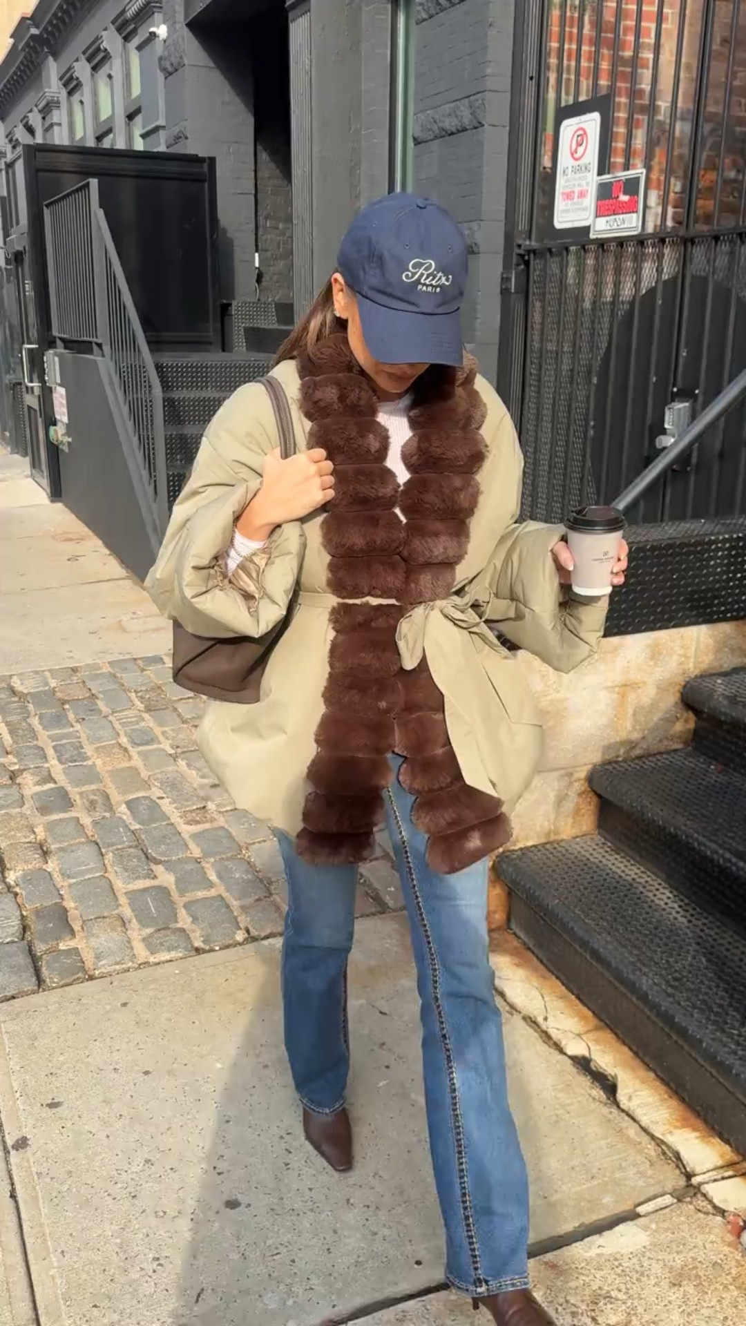 OOTD in NYC 🤎 Love this puffer coat