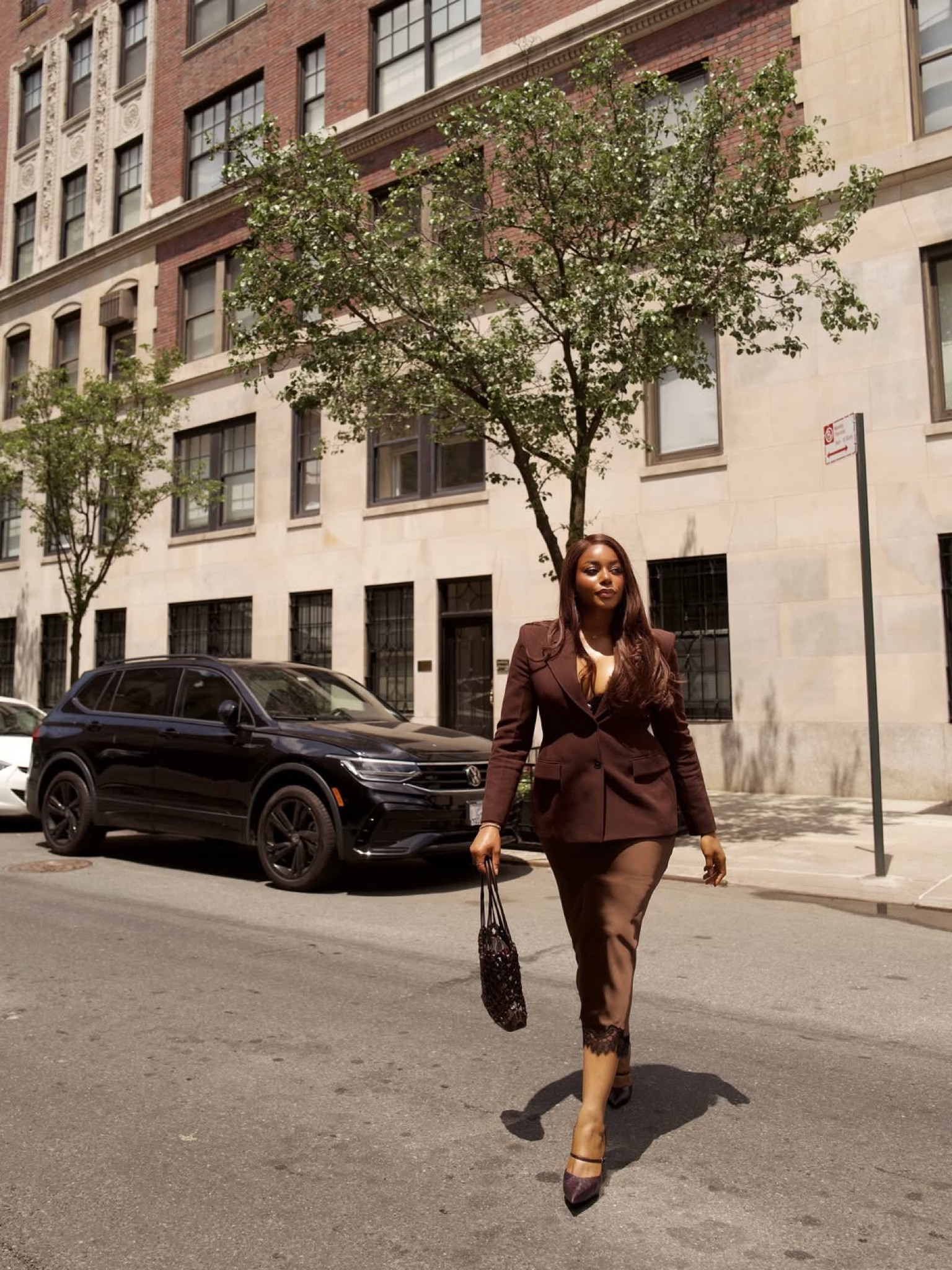 Styling this sultry, sleek brown slip dress with a tailored blazer to make it work ready! This monochromatic outfit is so chic for the summer and ideal for summer days when you want to dress up a little bit more ✨ paired with a chocolate brown blazer & matching heels. Linking similar outfit styles below! … For more links to mini bags, wedding guest dress, melissa murrell, sisterstudio, american flag sweater, bermuda shorts, adidas.com, georgia louise1, fathers day, summer outfits, follow me on LTK! ✨

#LTKSeasonal #LTKSummerEdit #LTKStyleTip