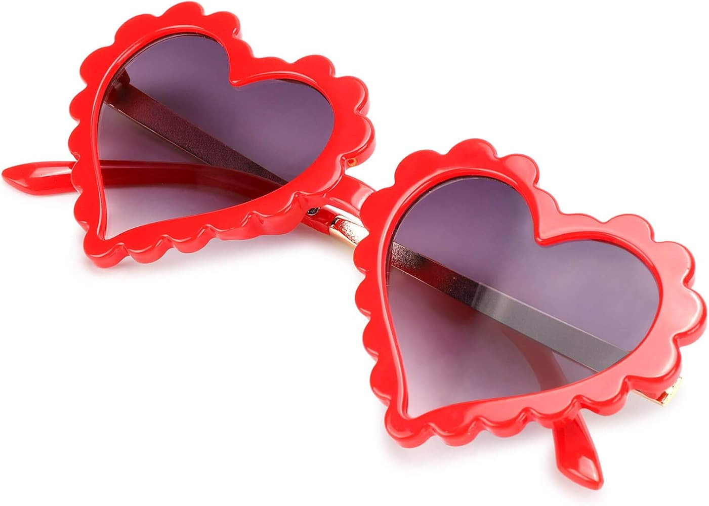 mibasies Kids Heart Shaped Sunglasses for Toddler Girls Age 3-10, UV 400 Protection | Amazon (US)