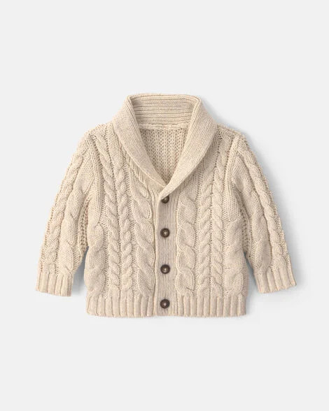 Baby Boy Cardigan Sweater - Cream - OshKosh B'gosh | Carter's | Carter's Inc