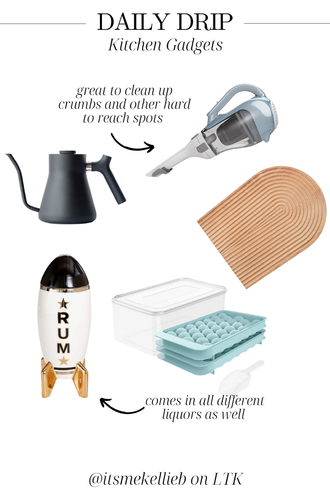 Kitchen gadgets you need | kitchen necessities | bar needs | home 

#LTKhome #LTKstyletip #LTKunder50
