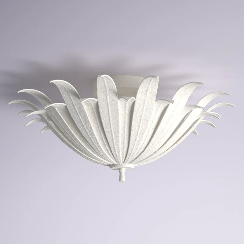 Arela Glass Semi Flush Mount | Wayfair Professional
