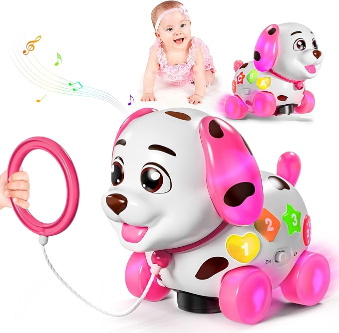 Musical Puppy Toys for 1 Year Old Girl Gifts, 1st Birthday Girl Gift, Bilingual Learning Baby Toy... | Amazon (US)