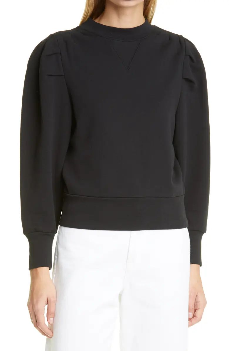 Shirred Shoulder Sweatshirt | Nordstrom