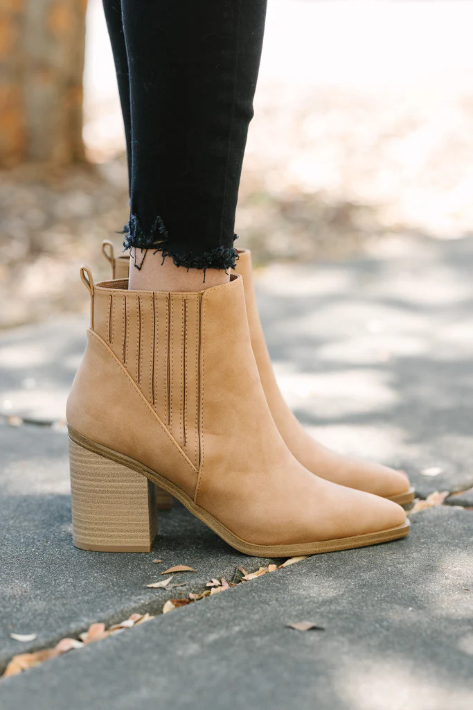 Living For Love Coffee Brown Booties | The Mint Julep Boutique