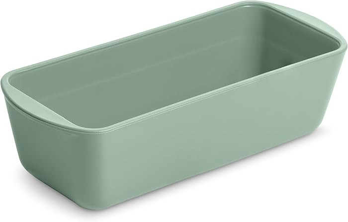 Non-Stick Ceramic Coated Glass 1 lb Loaf Pan | Naturally Slick Ceramic Coating | No PTFE, PFOA, P... | Amazon (US)