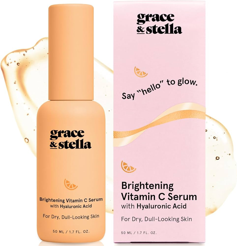 grace & stella Vitamin C Serum for Face (50ml /1.7 fl oz)- Brightening Vitamin C for Face with Hy... | Amazon (US)