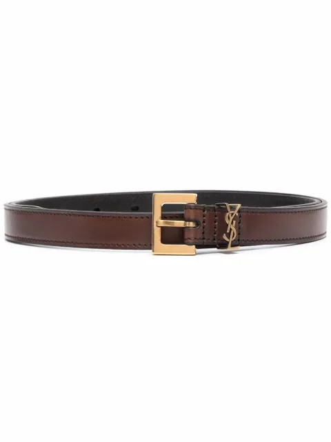 Saint Laurent YSL Plaque Belt - Farfetch | Farfetch Global