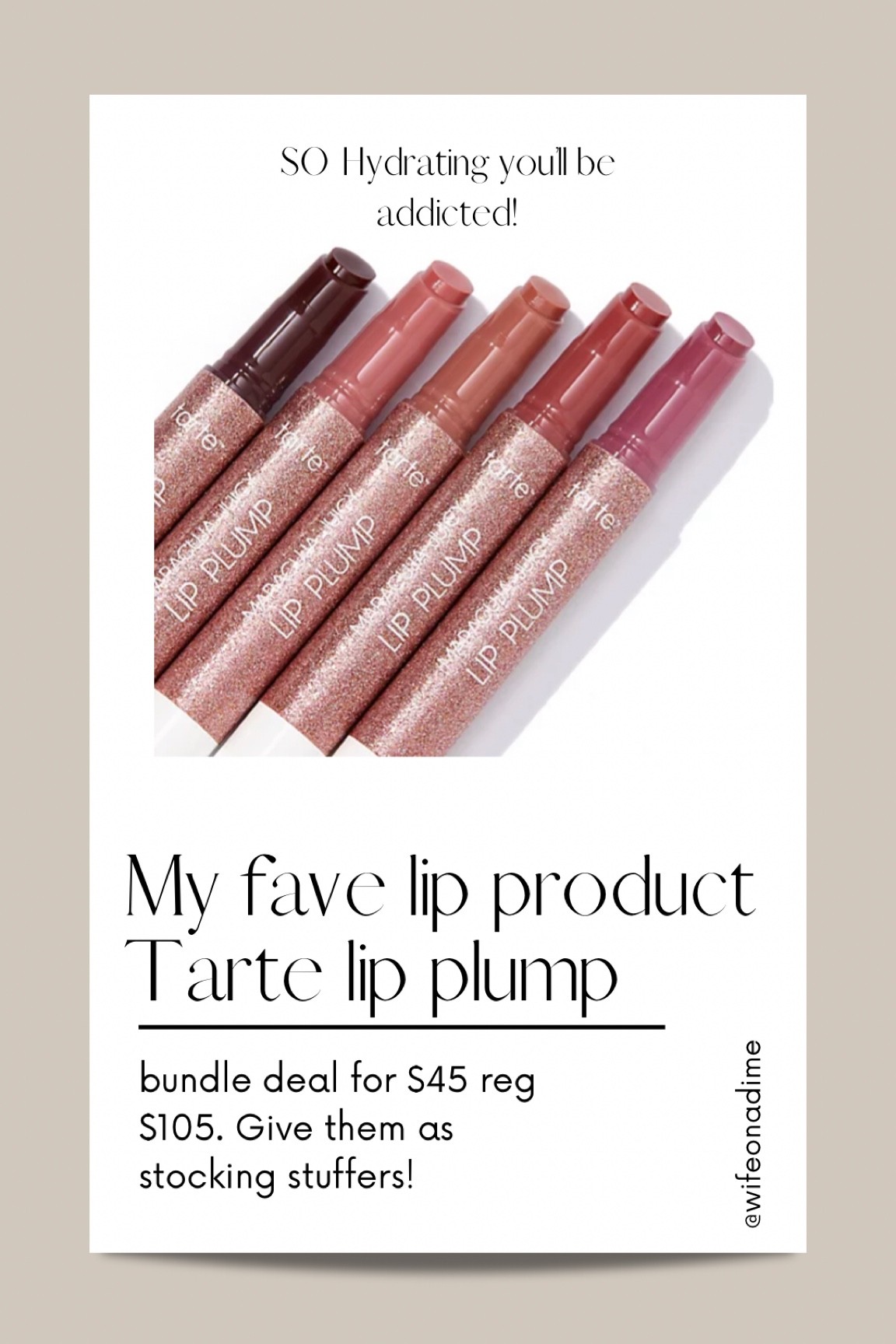 My new obsession! Tarte lip plump is the BEST thing you can put on your lips for hydration and plump. No sting. Gift these to everyone on your list! They’re amazing. Stocking stuffers. Gift ideas. 

#LTKHoliday #LTKbeauty #LTKCyberweek