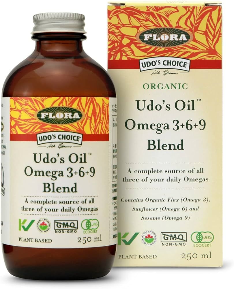 Flora - Udo’s Oil® Omega 3+6+9 Blend, 100% Sustainable, Plant-Based Balanced 2:1 Ratio of Omeg... | Amazon (CA)