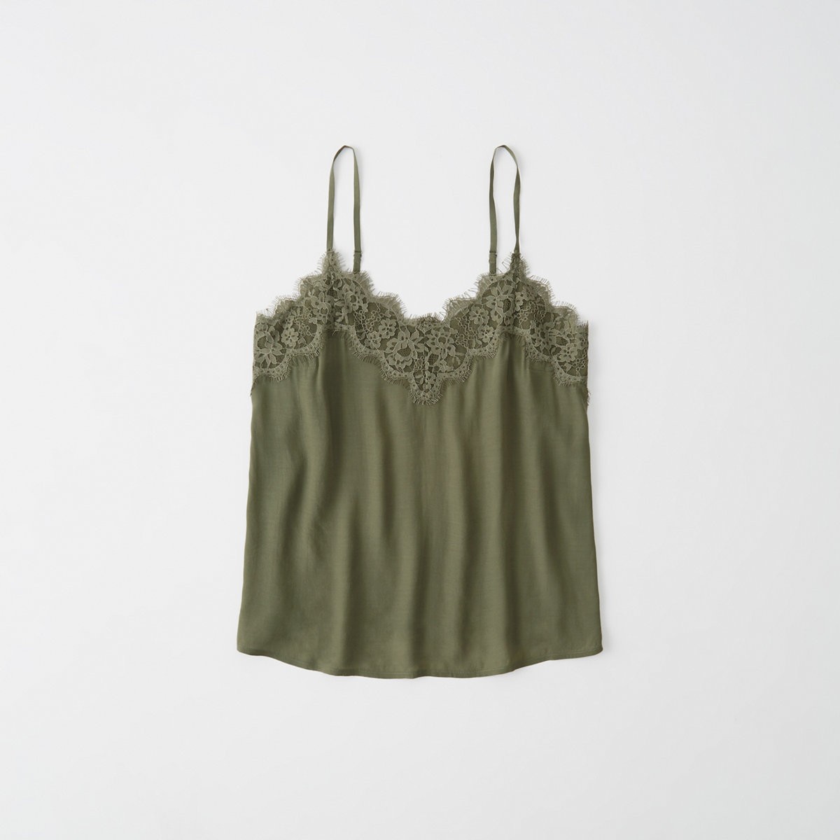 Lace-Trim Cami | Abercrombie & Fitch US & UK