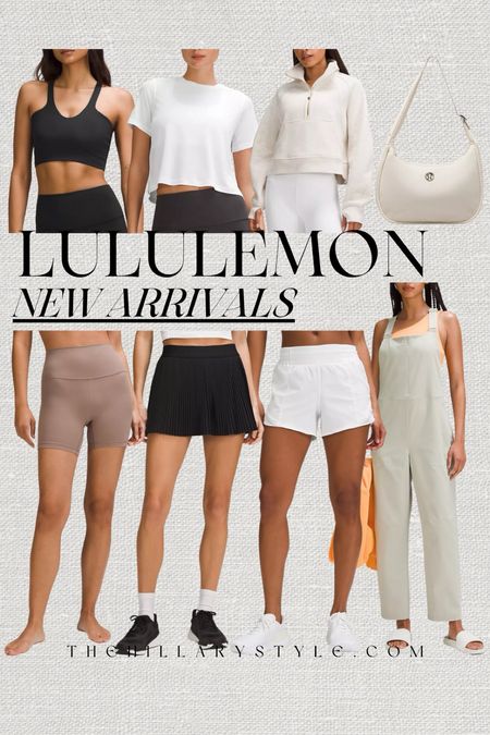 LULULEMON New Arrivals: WovenAir Overalls, Running Shorts, Tennis Skirt, Biker Shorts, Shoulder Bag, Sports Bra, Cropped Shirt, T-Shirt, Scuba Hoodie. Athleisure, workout wear, summer active wear. 

#LTKStyleTip #LTKSeasonal #LTKActive