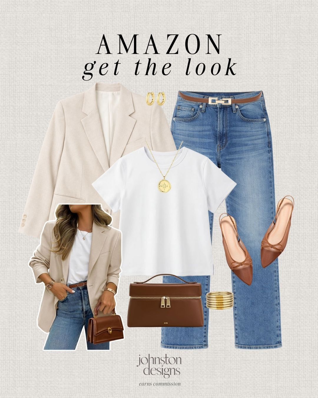 A timeless, everyday outfit with classic staples and polished neutrals for an effortlessly put-together look. 🤍

Amazon get the look outfit, classic outfit women, neutral outfit ideas, blazer outfit women, everyday chic outfit, casual polished outfit, capsule wardrobe outfit, amazon fashion finds, simple classic style, denim and blazer outfit, elevated basics outfit, effortless outfit women, preppy outfit women, timeless fashion outfit, amazon outfit inspo 

 #LTKootd #LTKWorkwear