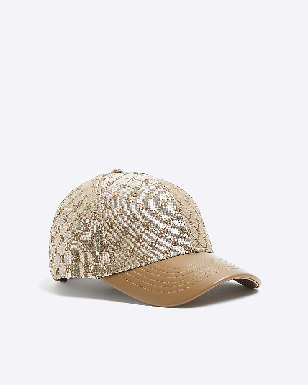 Brown RI monogram cap | River Island (UK & IE)