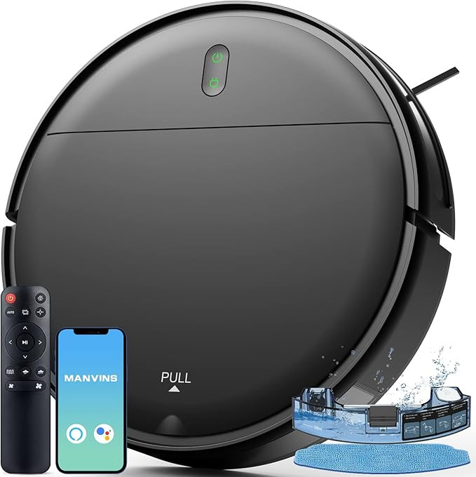 Robot Vacuum and Mop Combo, WiFi/App/Alexa, Robotic Vacuum Tangle-Free Suction, Self-Charging Mop... | Amazon (US)