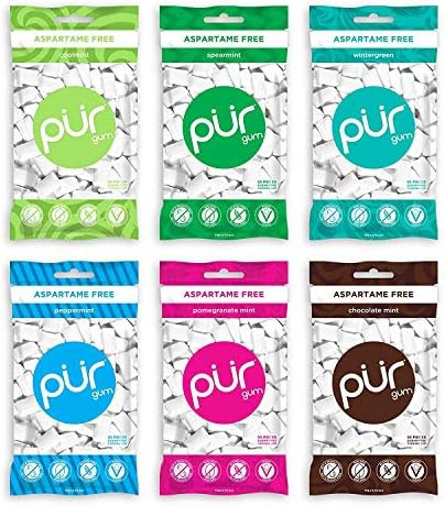 PUR Gum | Aspartame Free Chewing Gum | 100% Xylitol | Sugar Free, Vegan, Gluten Free & Keto Frien... | Amazon (US)