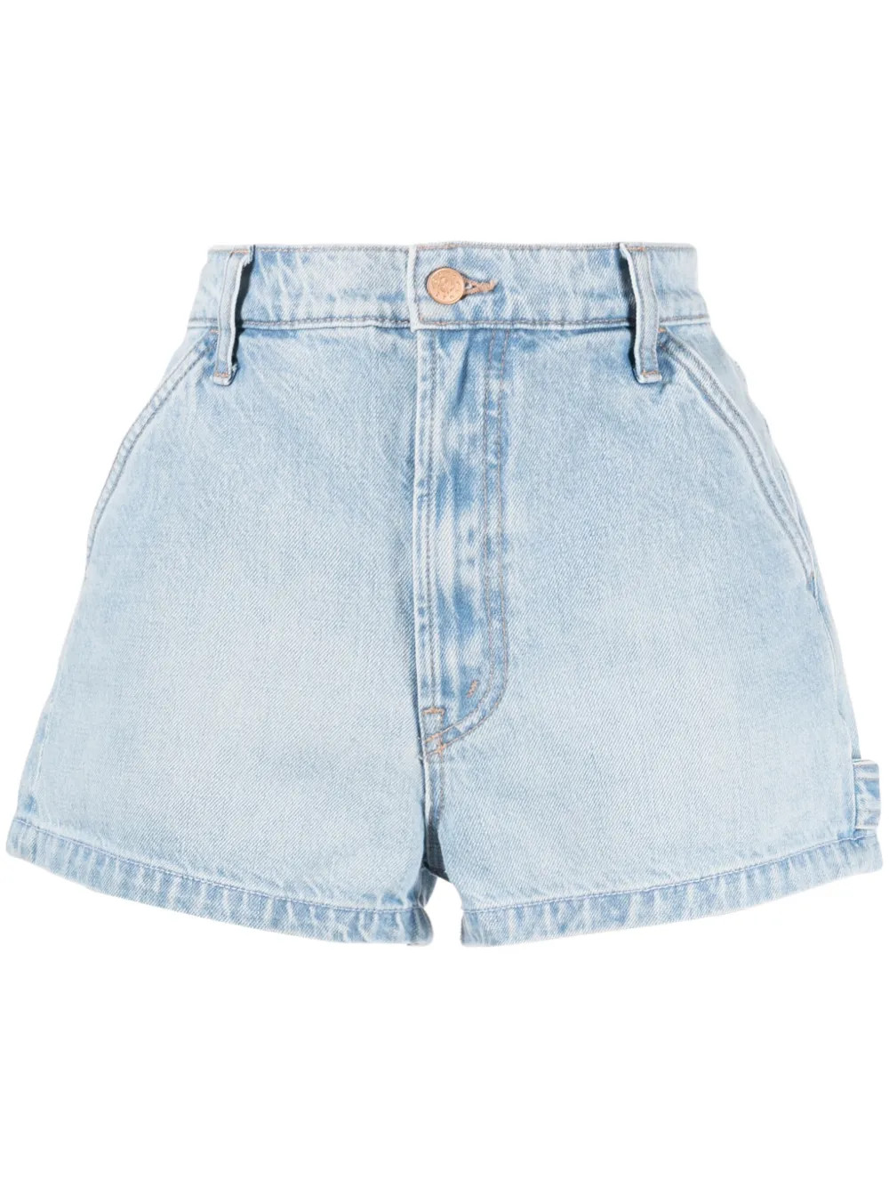 MOTHER mid-rise Denim Shorts | Blue | FARFETCH | Farfetch Global