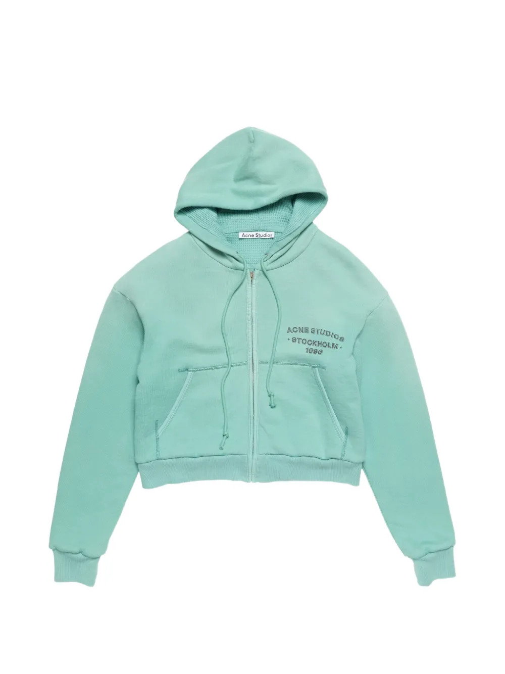 Acne Studios Sprayed Zip Hoodie | Green | FARFETCH UK | Farfetch Global