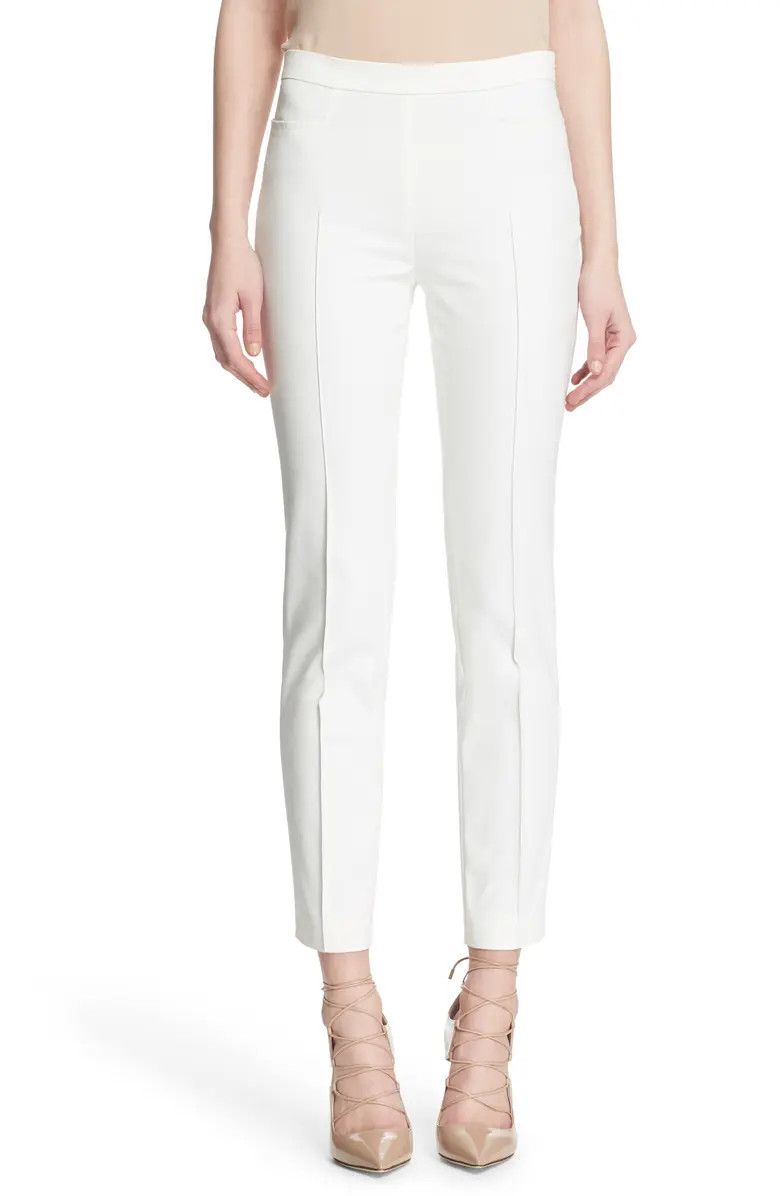 'Franca' Techno Cotton Blend Ankle Pants | Nordstrom