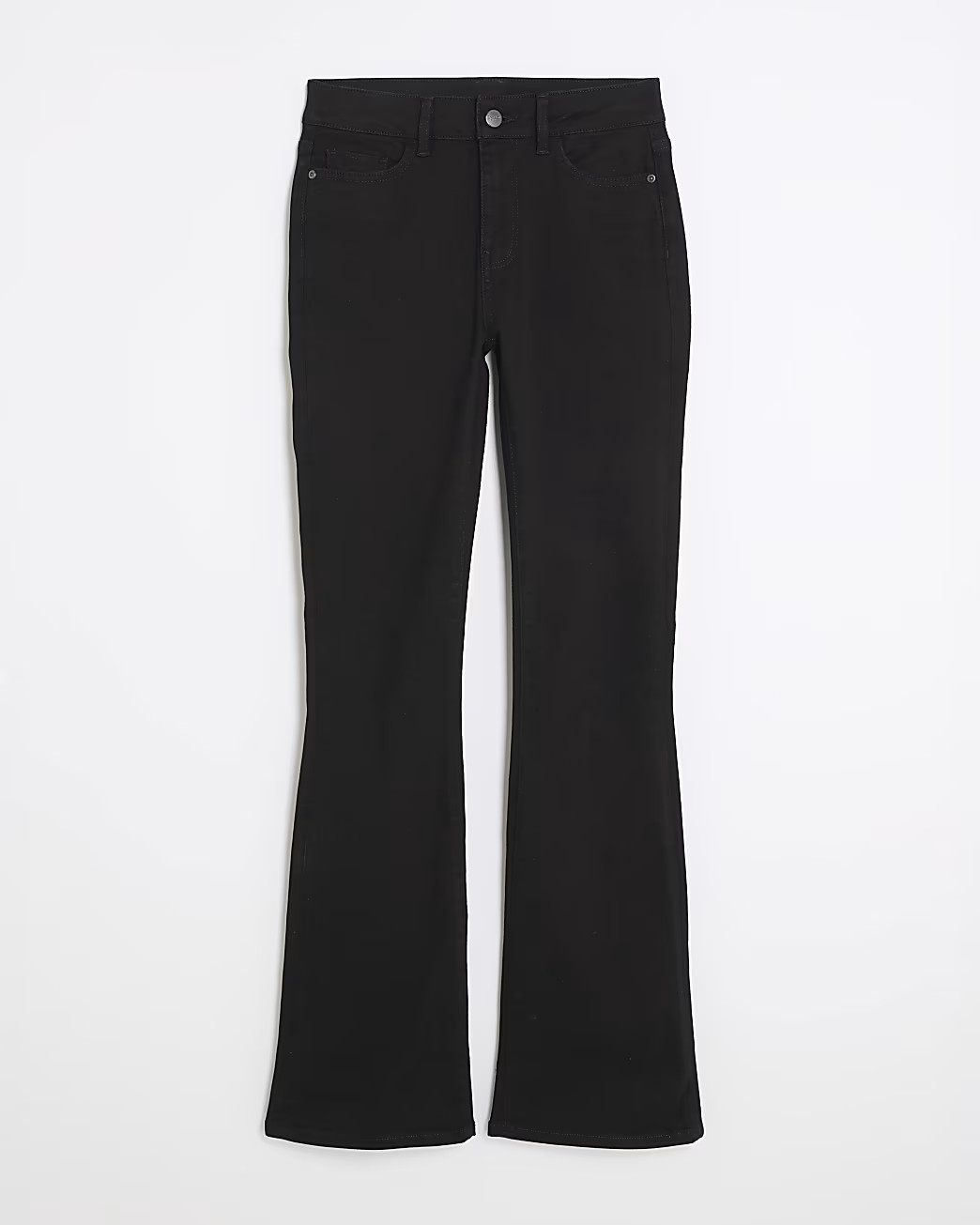 Black Mid Rise Flared Jeans | River Island UK & IE