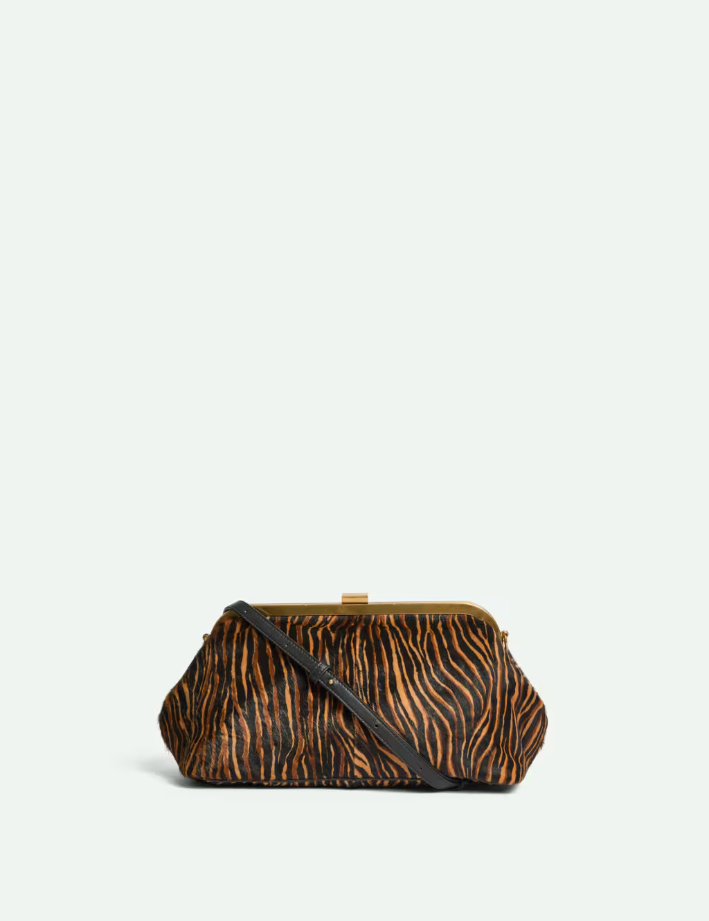 Animal-Print Leather Clutch Bag | Marks & Spencer (UK)