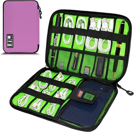 Electronics Organizer,Travel Cord Organizer Pouch, Portable Cable Organizer Bags,Travel Electroni... | Amazon (US)