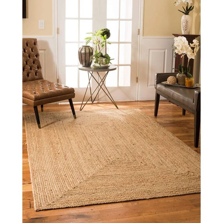 DurriesIndiaArt - 4x6, 5x8, 6x9, 8x10 feet Hand Woven rug, Natural Square rug, Wicker Foldable Ru... | Walmart (US)