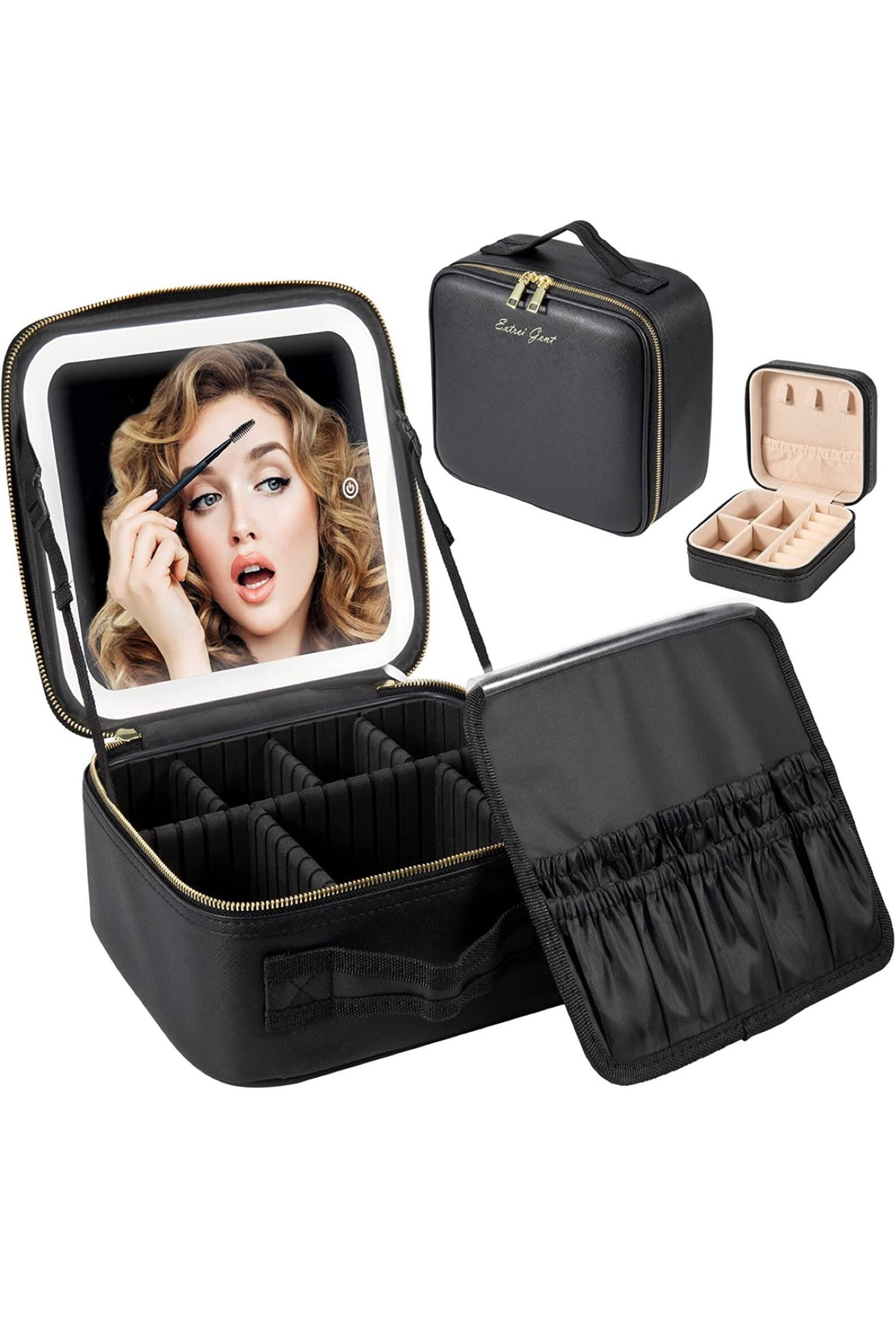 MUST-HAVE makeup travel case from Amazon! It’s an all in one, comes with a LED mirror + a mini jewelry case 

#LTKbeauty #LTKunder100 #LTKFind